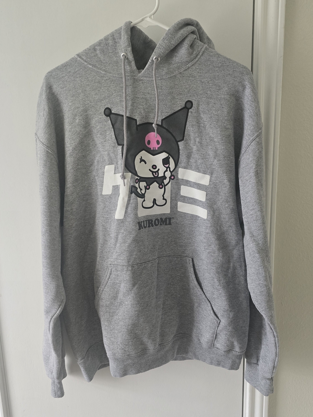 Kuromi Gray Hoodie